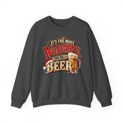 It’s the Most Wonderful Time for a Beer Crewneck Sweatshirt - Christmas