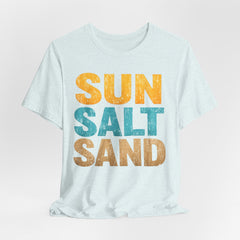Sun Salt Sand Beach T-Shirt — Retro Coastal Summer Tee