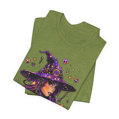Enchanting Witch Graphic Tee - Perfect for Halloween, Gifts, Parties, Casual Wear, and Witchy Vibes