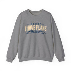 "Sorry I Have Plans With My Dog" Cozy Dog Lover Crewneck Sweatshirt