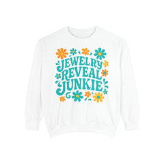 Jewelry Reveal Junkie Sweatshirt - by Comfort Colors- Retro, 70s