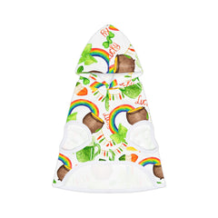 Beer and Shamrock Print Dog Hoodie for St. Patrick's Day