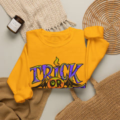 Halloween 'Trick or Treat' Crewneck Sweatshirt — Retro Candy Graphic