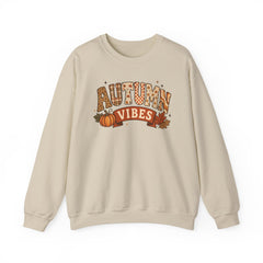 "Autumn Vibes" Graphic Fall Pullover Crewneck Sweatshirt