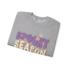 Spooky Season Crewneck Sweatshirt, Unisex Fall Apparel, Halloween Fashion, Cozy Sweatshirt, Autumn Gift Idea, Seasonal Clothing