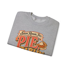 Crewneck Sweatshirt — “Save Room for Pie, Darlin’” Retro Thanksgiving Pullover