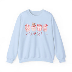 Pink Cupcakes and Bear Valentine's Day Sweatshirt