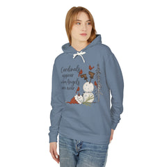 Inspirational Hoodie: Cardinals Appear When Angels Are Near - Comfort Colors