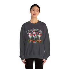 Lit & Frostbit Design | Festive Christmas Martinis, Winter Parties, Snowman Apparel, Christmas Party Sweatshirt