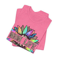 Sunflower Leopard Mom Tee