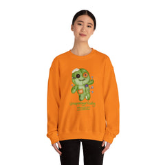 Fun Voodoo Doll Sweatshirt, Unapologetically Myself Crewneck, Cozy Gift for Halloween, Casual Wear, Self-Love Apparel