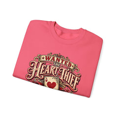 "Wanted: The Heart Thief" Vintage Valentine Graphic
