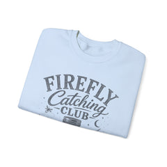 Firefly Catching Club Sweatshirt — Vintage Mason Jar Summer Nights Crewneck - Southern Heritage
