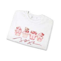 Pink Cupcakes and Bear Valentine's Day Sweatshirt