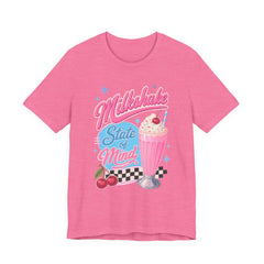 Milkshake State of Mind T-Shirt — Retro Diner Cherry Milkshake Tee