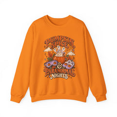 Pumpkin Spice & Paranormal Nights Crewneck Sweatshirt - Halloween