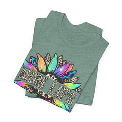 Sunflower Leopard Mom Tee