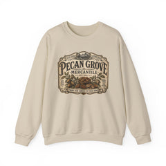 Pecan Grove Mercantile Vintage Logo Sweatshirt - Southern Heritage