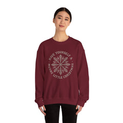 “Have Yourself a Merry Little Christmas” Snowflake Gildan Crewneck Sweatshirt