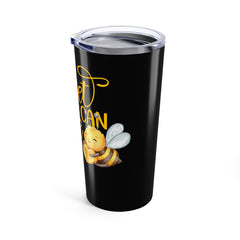 Sweet as Can Bee 20oz Tumbler  - Black | Cute Bee Design Travel Mug, Gift for Honey Lovers, Birthday, Home & Office Use, Bee Themed