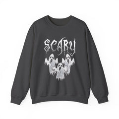 Scary Ghosts Unisex Crewneck Sweatshirt | Halloween Apparel, Spooky Sweatshirt, Ghost Theme, Gift for Halloween Lovers, Cozy Fall Fashion