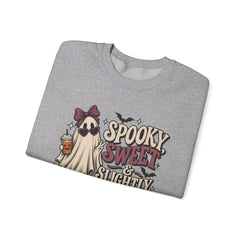"Spooky Sweet Slightly Unhinged" Halloween Ghost Sweatshirt