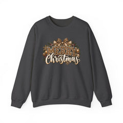 Merry Christmas Vintage Pinecone Design- Leopard Print
