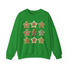 Festive Gingerbread Sweatshirt, Holiday Crewneck, Christmas Gift, Cozy Sweatshirt, Unisex Casual Wear