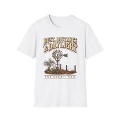 Dust, Distance & Daylight T-Shirt — Vintage Windmill Graphic Tee for Outdoor Lovers- Southern Heritage