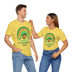 St. Patrick's Day Rainbow LeprechaunTee - Unisex Short Sleeve Shirt