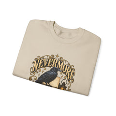 Nevermore Raven Crewneck Sweatshirt- Halloween Vibes
