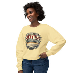 Sweatshirt - "Made in the Sixties" Retro Vintage Badge Crewneck