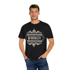 WHISKEY - Victorian label - T-shirt - Military Branches, Right to Bear Arms, American Flag