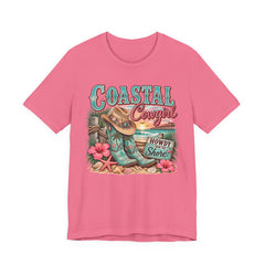 Coastal Cowgirl Tee — "Howdy Shore" Beach Western Graphic T-Shirt