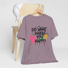 Do What Makes You Happy Tee | Unisex Jersey Short Sleeve Shirt, Positive Vibes Shirt, Gift for Friends, Uplifting Apparel, Casual [...]