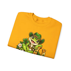 Hoppy Go Lucky Frog St. Patrick’s  Day Sweatshirt