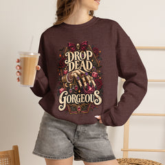 “Drop Dead Gorgeous” Gothic Hand Illustration w/rings- Jewelry Reveals