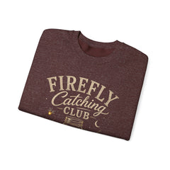 Firefly Catching Club Sweatshirt — Vintage Mason Jar Summer Nights Crewneck - Southern Heritage