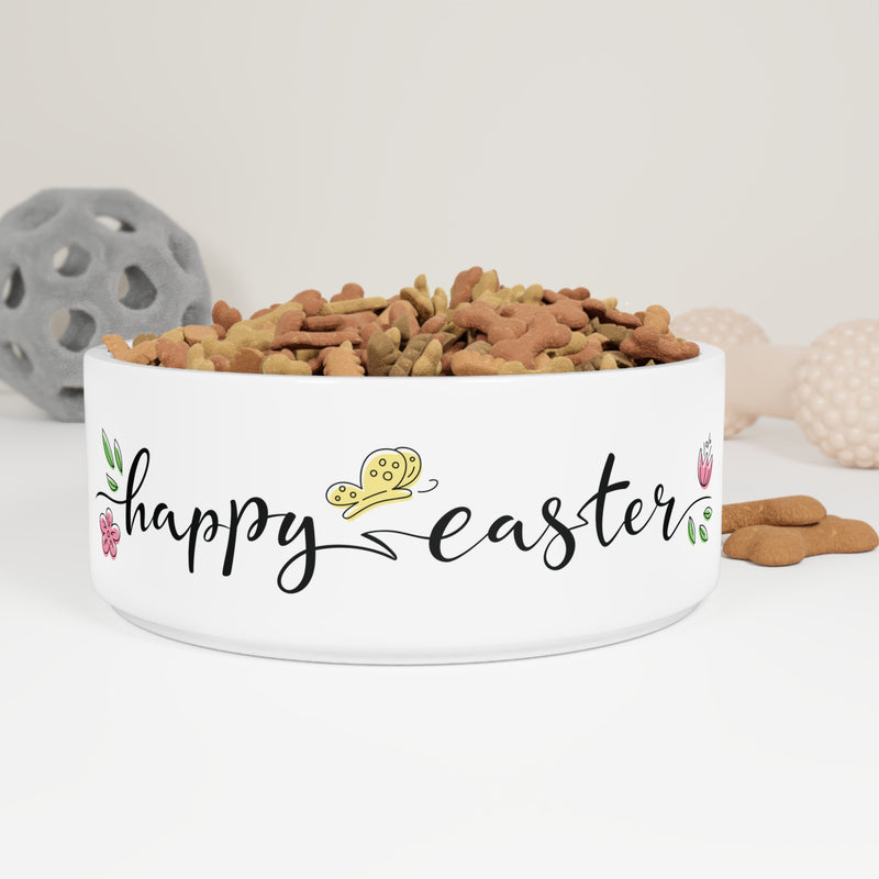Colorful Happy Easter  Pet Bowl - Fun Easter Design for Pets