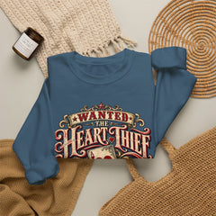 "Wanted: The Heart Thief" Vintage Valentine Graphic