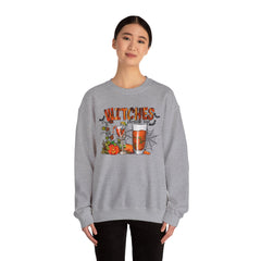 Witches Drink Up Sweatshirt, Unisex Halloween Apparel, Cozy Fall Sweatshirt, Spooky Season Gear, Perfect for Halloween Parties