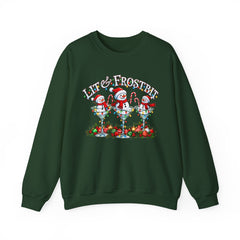 Lit & Frostbit Design | Festive Christmas Martinis, Winter Parties, Snowman Apparel, Christmas Party Sweatshirt