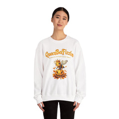 Fall Queen Bee Crewneck Sweatshirt - Halloween Pumpkin Design