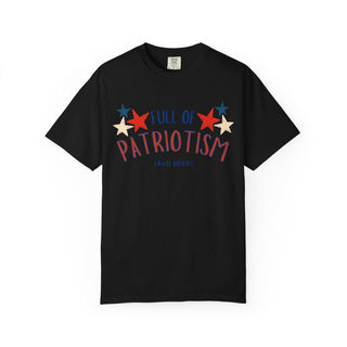 Full of Patriotism and Beer T-shirt - Military Branches, Right to Bear Arms, American Flag