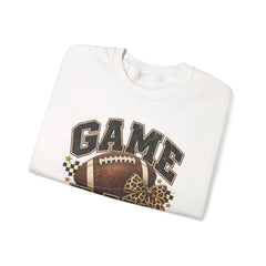 Game Day Sweatshirt — Leopard Football Graphic Crewneck