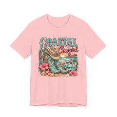 Coastal Cowgirl Tee — "Howdy Shore" Beach Western Graphic T-Shirt