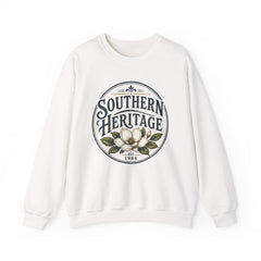 Southern Heritage Crewneck Sweatshirt — Vintage Magnolia Graphic