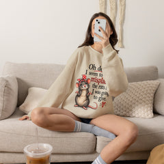 Sarcastic Crewneck Sweatshirt - Don’t Give A Rats Ass