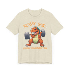 Jurassic Gains- Fitness T-shirt for Gym Workouts