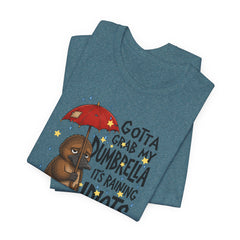 Funny Platypus T‑Shirt — "Gotta Grab My Dumbrella, It’s Raining Idiots Out There" Graphic Tee